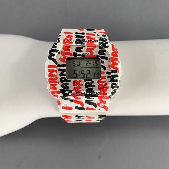 MARNI G Shock Logo Watch